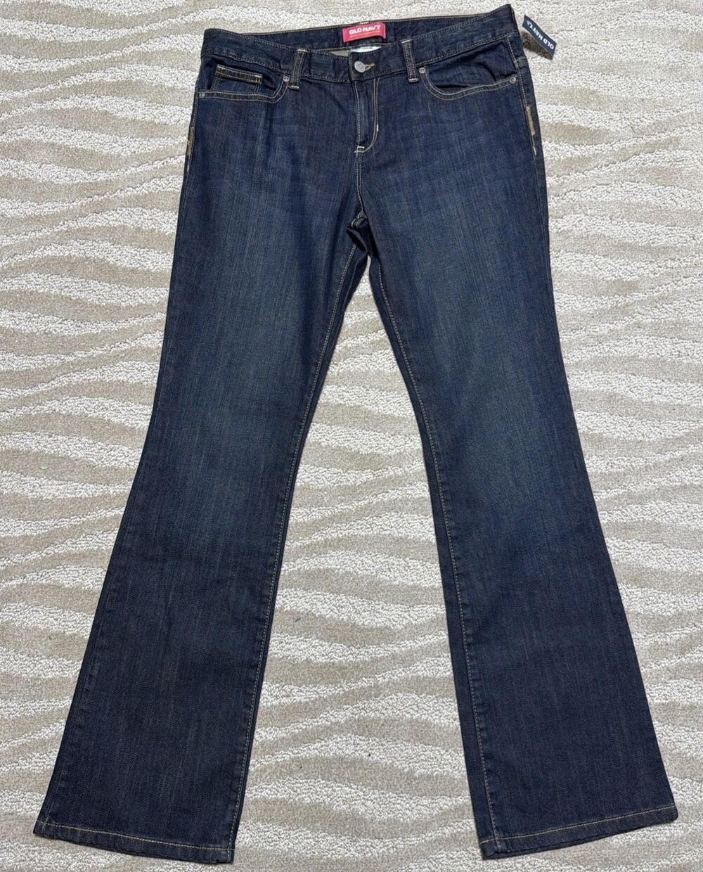 Old Navy Boot Cut Semi Evase Teen Plus Size Jeans 14 32x30 NWT Adj Waist